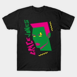 GRACE JONES 80S TYLE GEOMETRIC T-Shirt